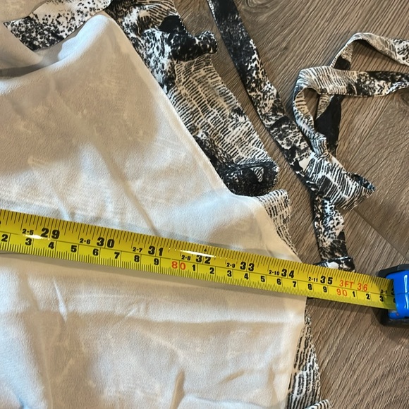 Sunday Best Black and white Savoy Floral Wrap ruffled dress - Picture 5 of 8